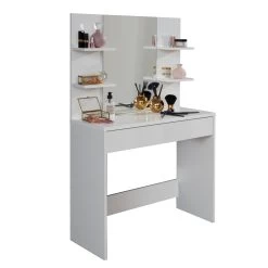Make-uptafel Basix | 85 X 40 X 141 Cm | 100% Melaminegecoat | Wit 12 Make-uptafel Basix | 85 X 40 X 141 Cm | 100% Melaminegecoat | Wit -Collectie Slaapkamermeubels c2737aaf 07d6 4a4d 88fe 9de64198bbab 65f0
