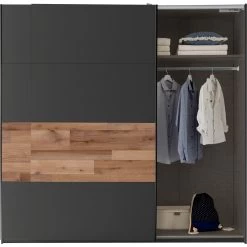 Kledingkast Aquino 215cm 2 Deuren - Grafiet/eik 12 Kledingkast Aquino 215cm 2 Deuren - Grafiet/eik -Collectie Slaapkamermeubels fe1ebfe597554bbb1af38132767c38ac 08d2